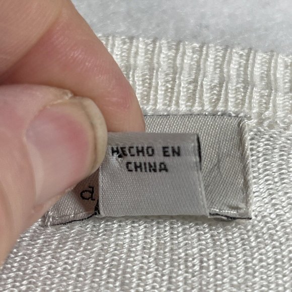 A New Day Womens Pullover VNeck Sweater Size XL White Long Sleeve Lightweight - Picture 8 of 9